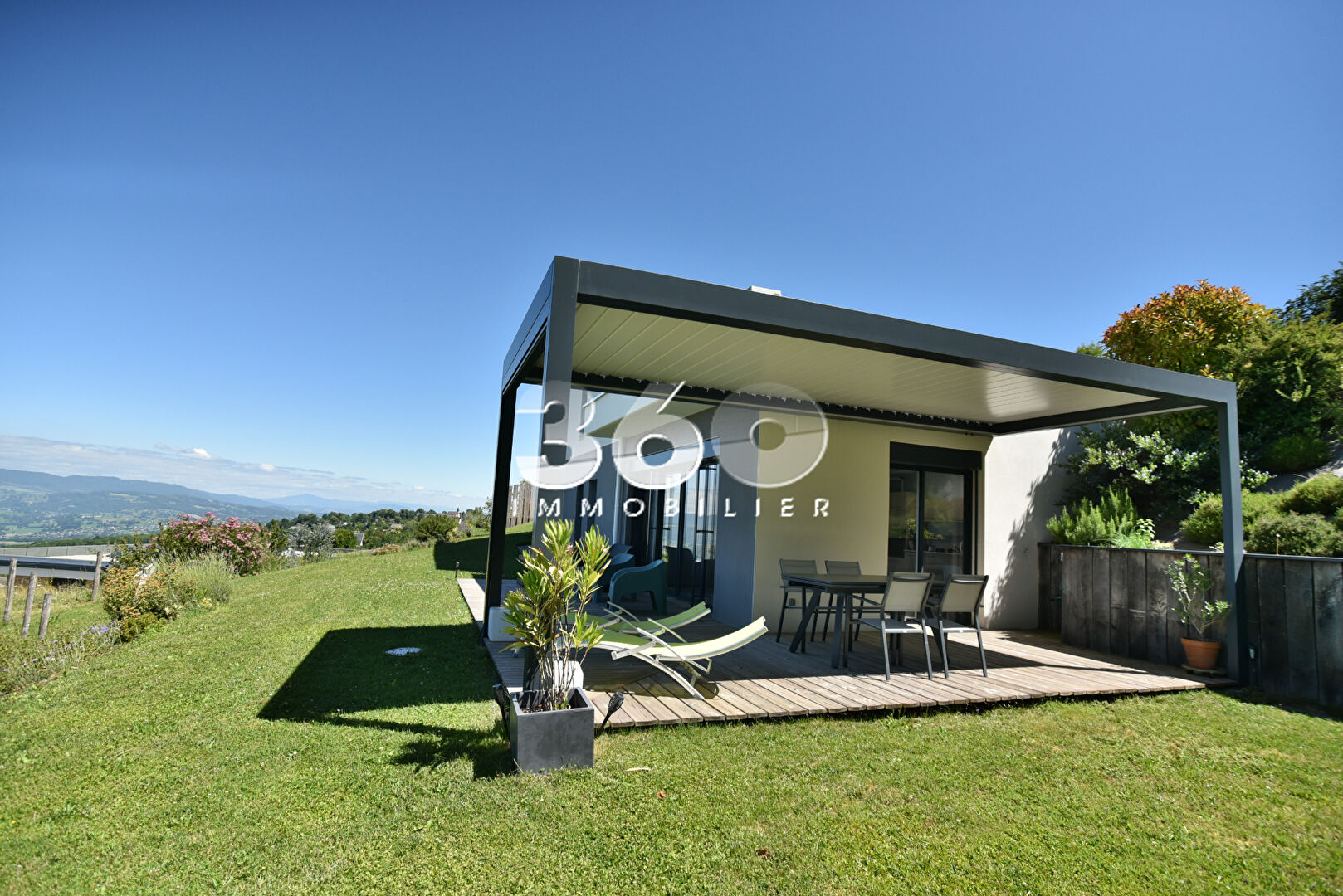 photo Maison contemporaine - Vue panoramique lac - Pugny-Chatenod 